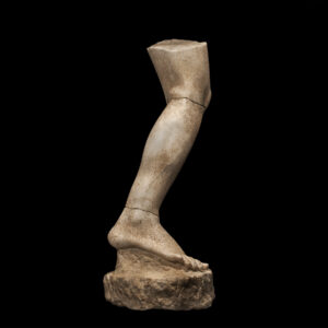 Outstanding Marble Life Size Right Leg of an Athlete