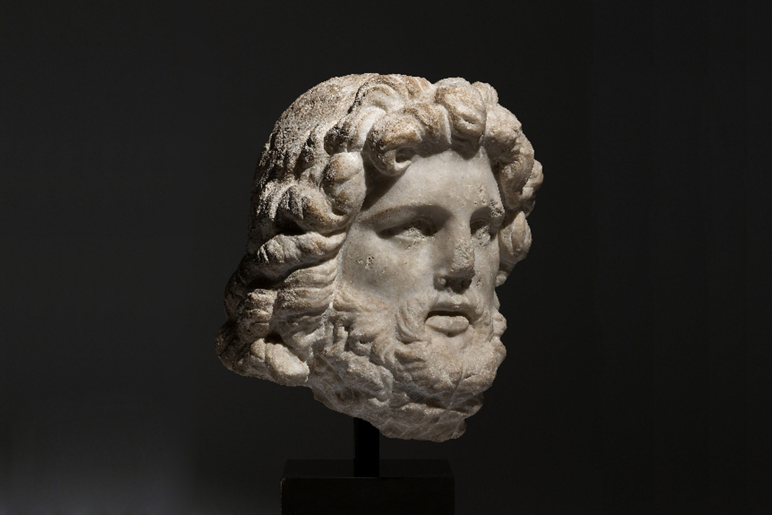 Hellenistic Marble Head of Zeus - Image 2