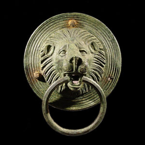 Bronze Handle in the Shape of a Lion's Head