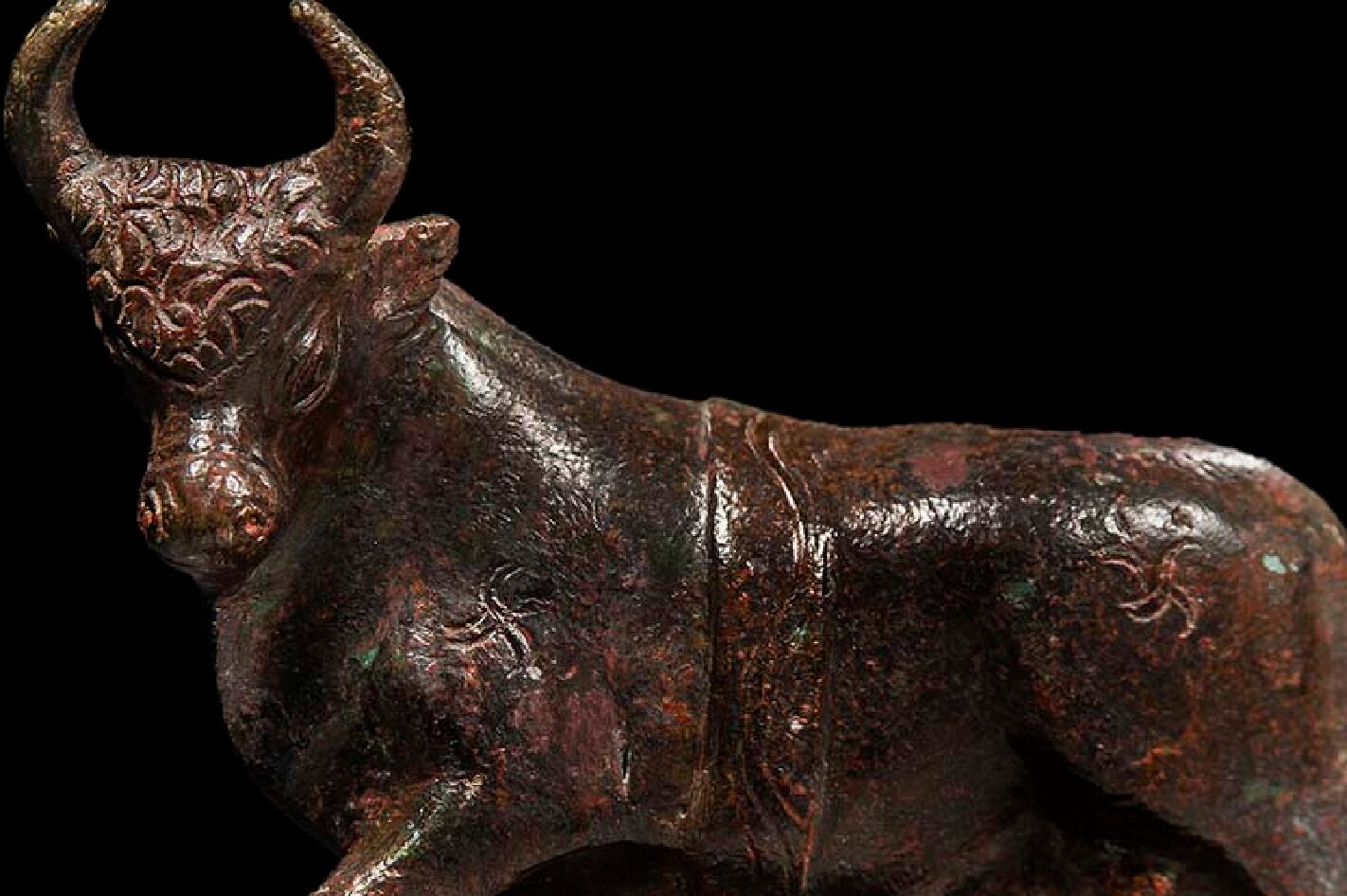 Bronze Imperial Roman Bull Stomping Hoof