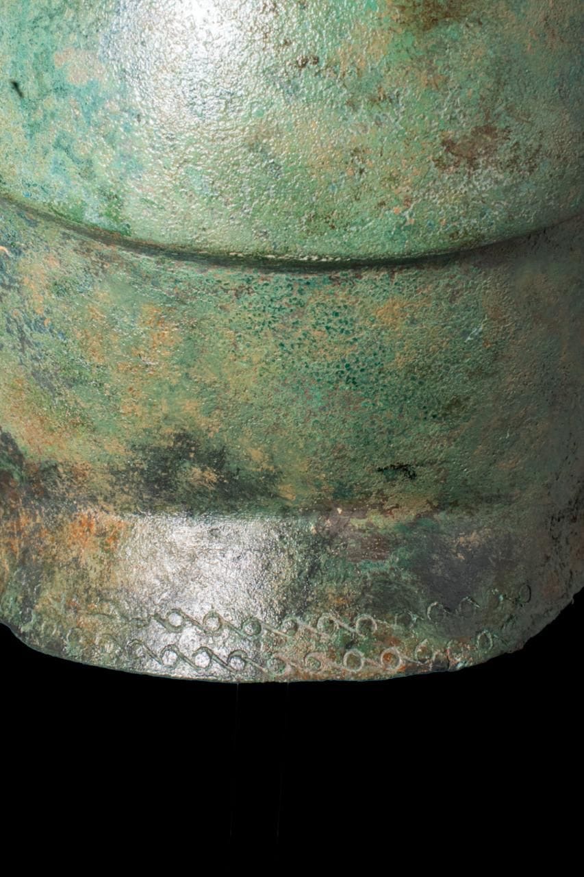 Chalcidian Bronze Helmet with Cheek Guards - Image 4