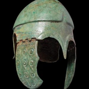 Chalcidian Bronze Helmet with Cheek Guards