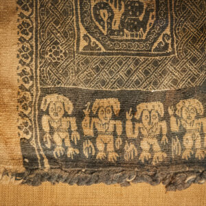 Woven Cloth with Lion Frieze and Ornamental Bands