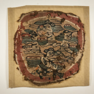 Woven Fragment with Running Figures