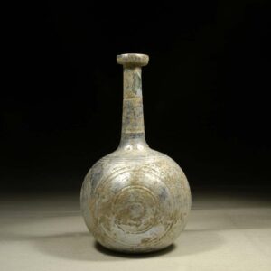 Greek Long Necked Glass Flask