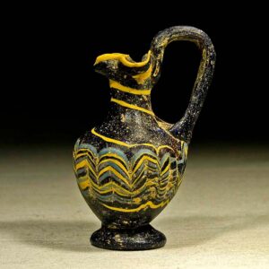 Greek Core Formed Glass Oinochoai