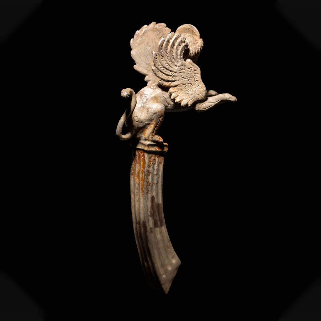 Silver Pair of Sphinx Handles - Image 3