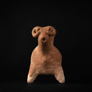 Israelite Terracotta wine vessel in the form of a ram