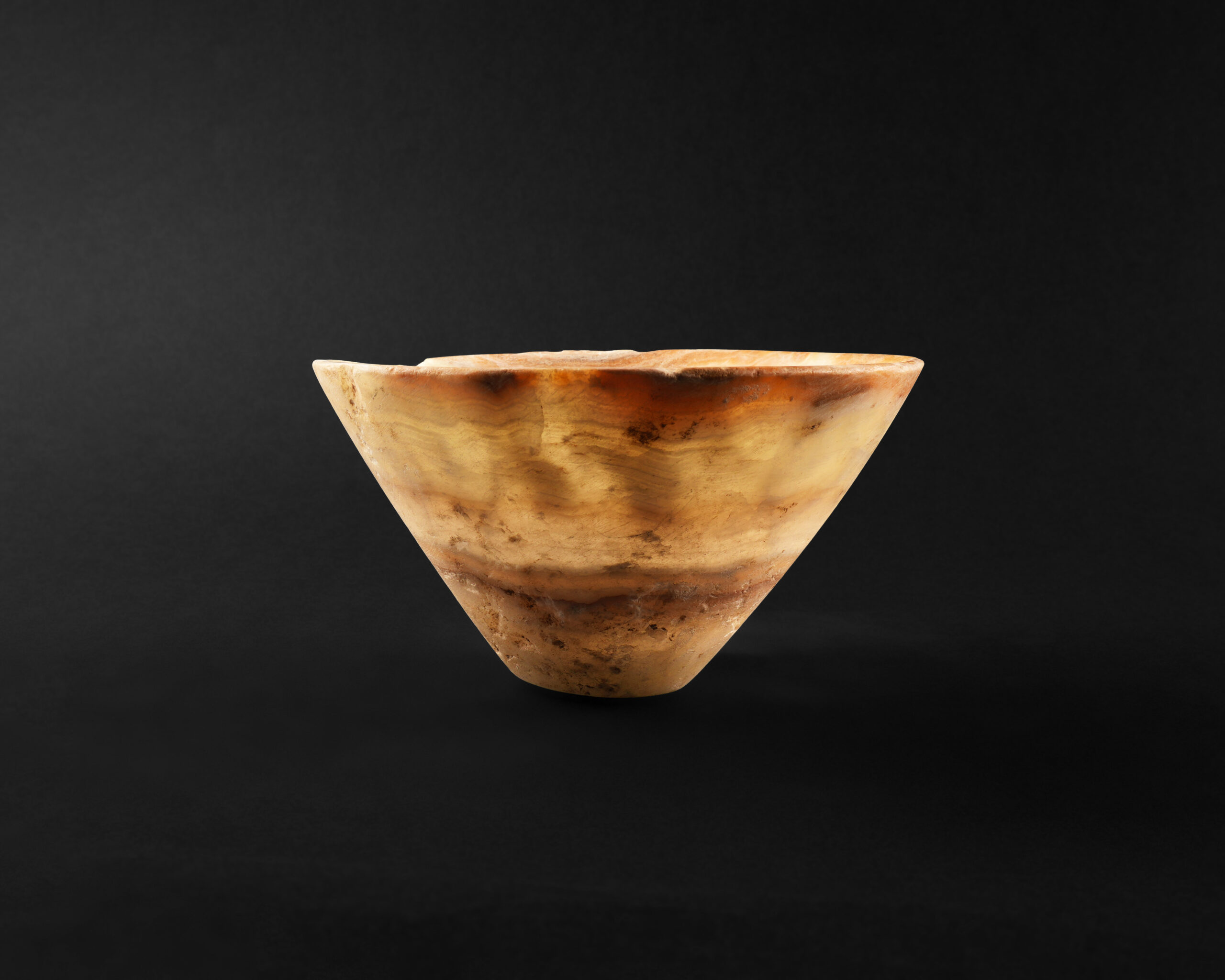 Banded Alabaster Bowl